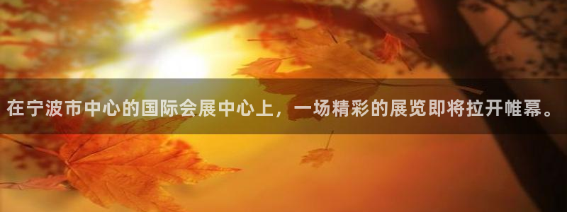 下载果博博东方：在宁波市中心的国际会展中心上，一场精彩的展览即将拉开帷幕。